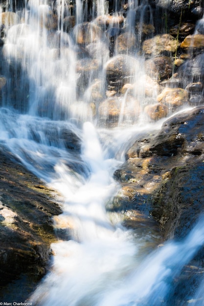 Фото Красивый вид на водопад