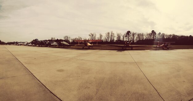 Photo scenic view of park against sky