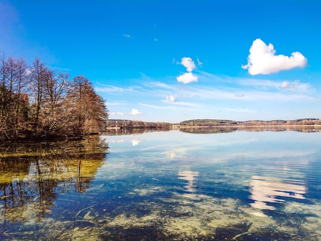 Scenic view of river against sky