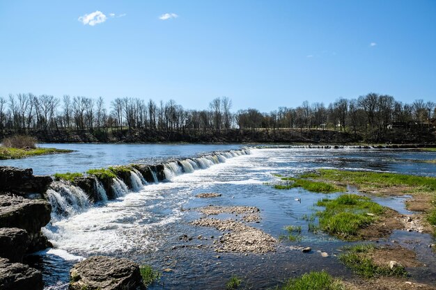 Scenic view of river against sky