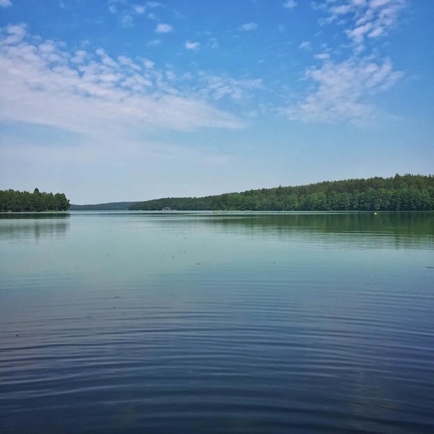 Scenic view of river against sky