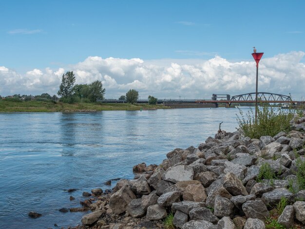 Scenic view of river against sky