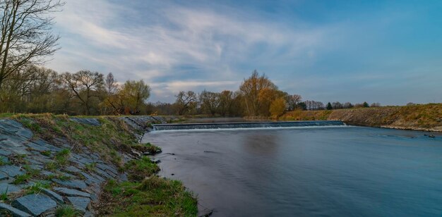 Scenic view of river against sky