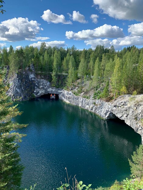 Scenic view of river against sky