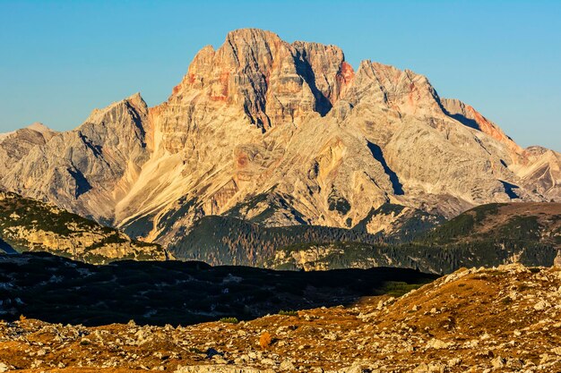 Scenic view of rock formations against sky