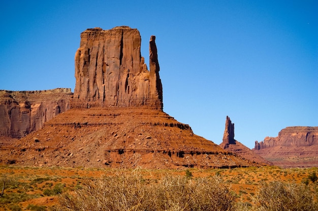scenic view of rock formations at monument valley