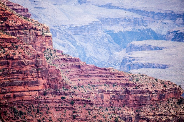 Scenic view of rocky mountains