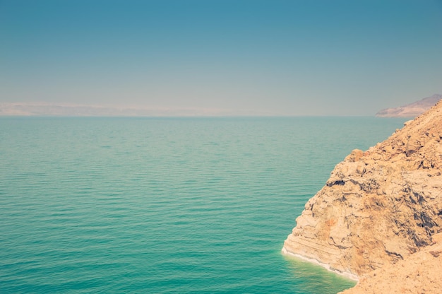 Photo scenic view of sea against blue sky