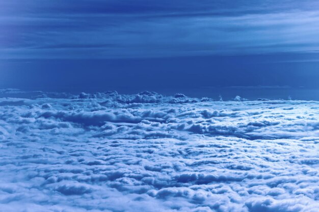 Scenic view of sea against blue sky