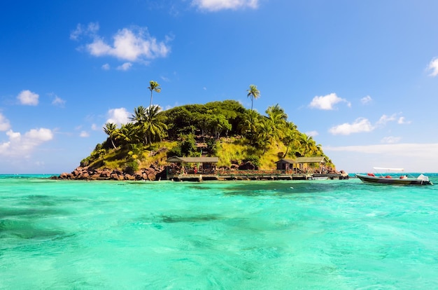 Photo scenic view of sea against blue sky