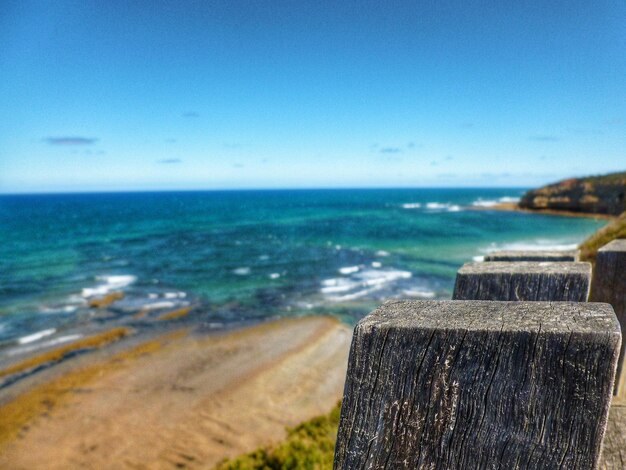 Foto vista panoramica del mare contro un cielo limpido