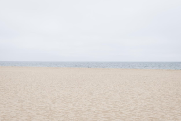 Photo scenic view of sea against clear sky