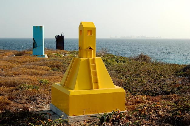 Photo scenic view of sea against clear sky