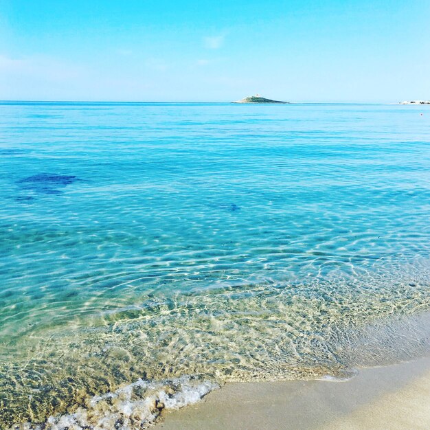 Foto vista panoramica del mare contro un cielo limpido