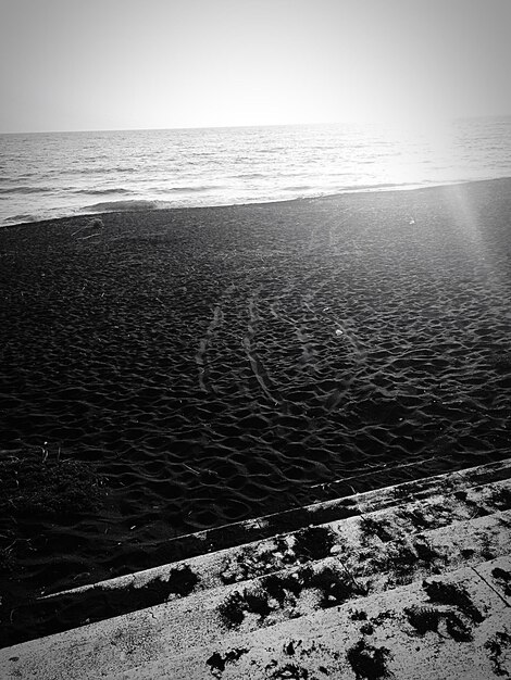 Foto vista panoramica del mare contro un cielo limpido