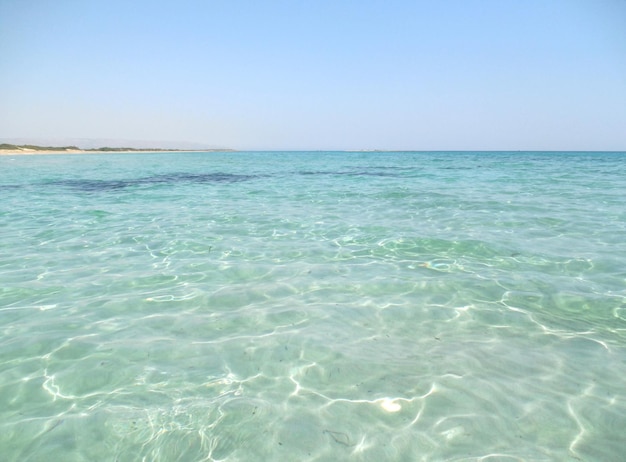 Foto vista panoramica del mare contro un cielo limpido