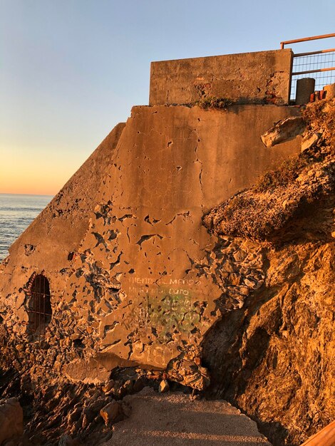 Foto vista panoramica del mare contro un cielo limpido