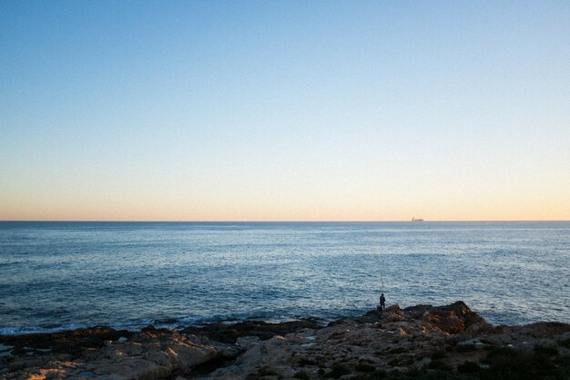 Foto vista panoramica del mare contro un cielo limpido