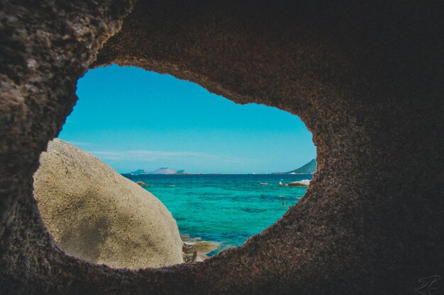 Foto vista panoramica del mare contro un cielo limpido