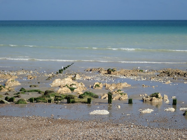 Foto vista panoramica del mare contro un cielo limpido