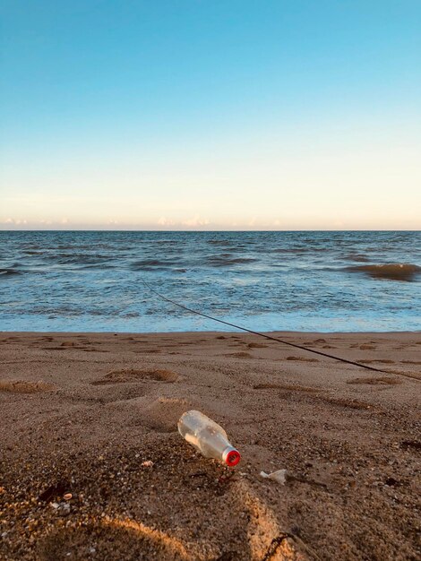 Foto vista panoramica del mare contro un cielo limpido