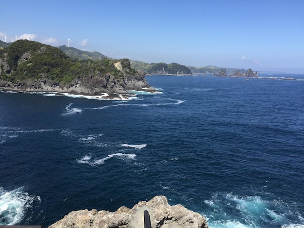 Foto vista panoramica del mare sul cielo