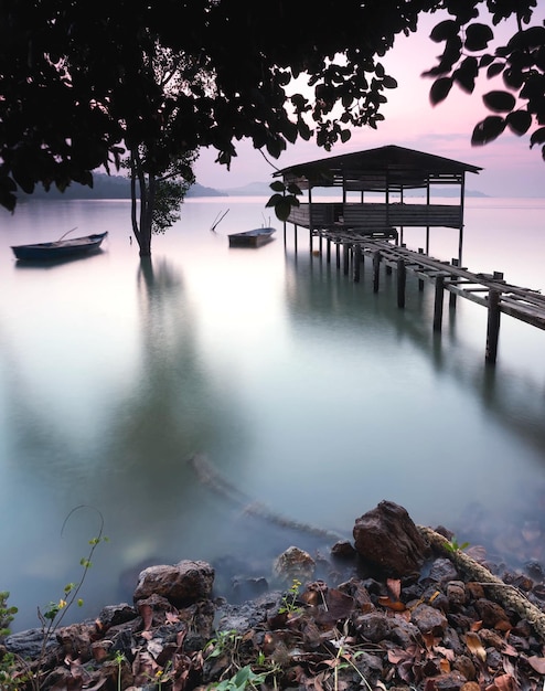 Photo scenic view of sea against sky