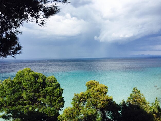 Photo scenic view of sea against sky