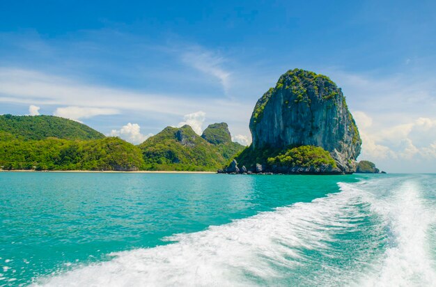 Photo scenic view of sea against sky