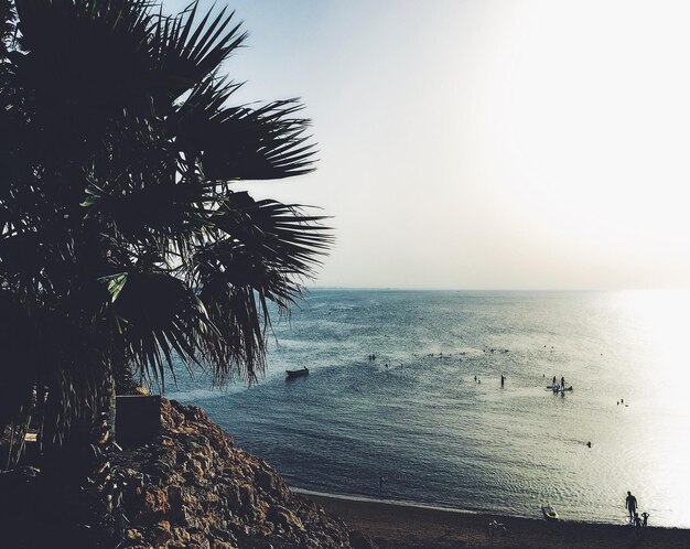 Photo scenic view of sea against sky