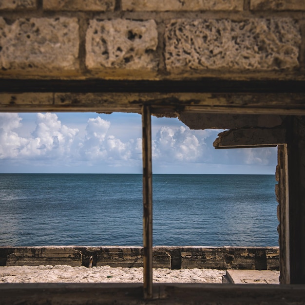 Vista panoramica del mare sul cielo