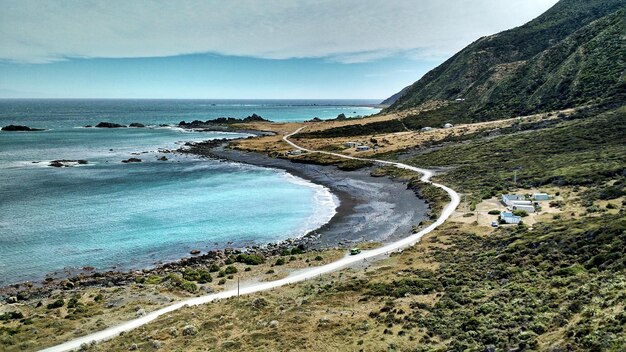 Photo scenic view of sea against sky