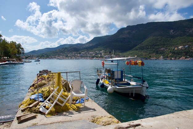 Vista panoramica del mare sul cielo