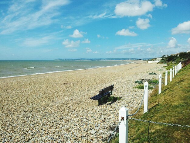 Photo scenic view of sea against sky