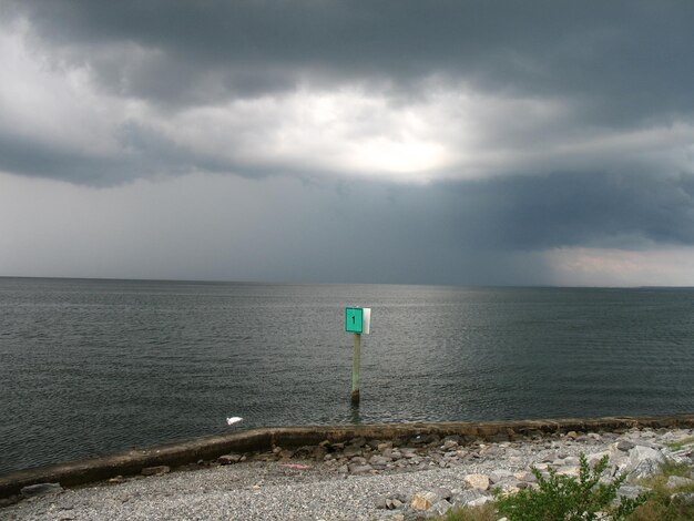 Photo scenic view of sea against sky