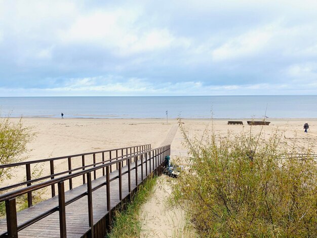 Photo scenic view of sea against sky