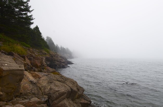 Photo scenic view of sea against sky