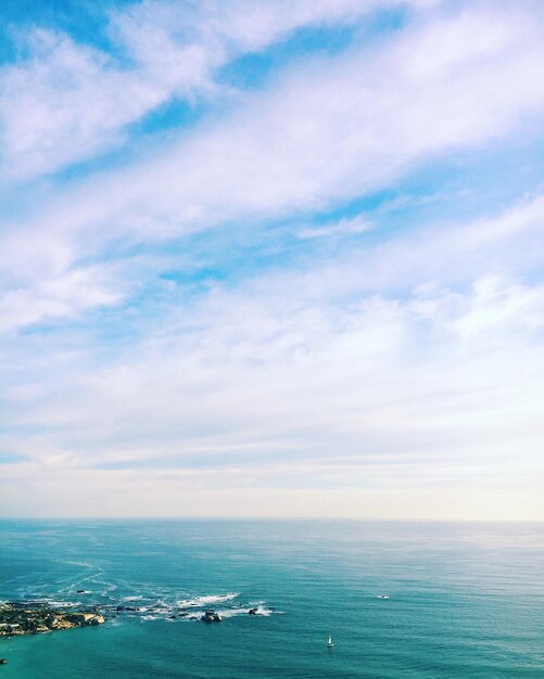 Photo scenic view of sea against sky