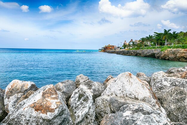 Photo scenic view of sea against sky