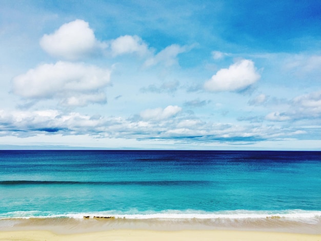 Photo scenic view of sea against sky