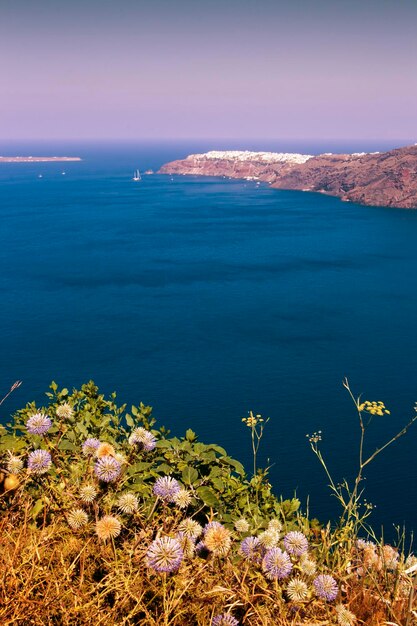 Photo scenic view of sea against sky