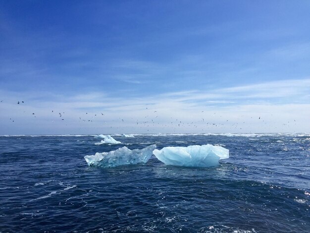 Photo scenic view of sea against sky