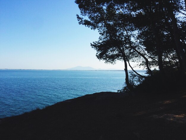 Foto vista panoramica del mare sul cielo