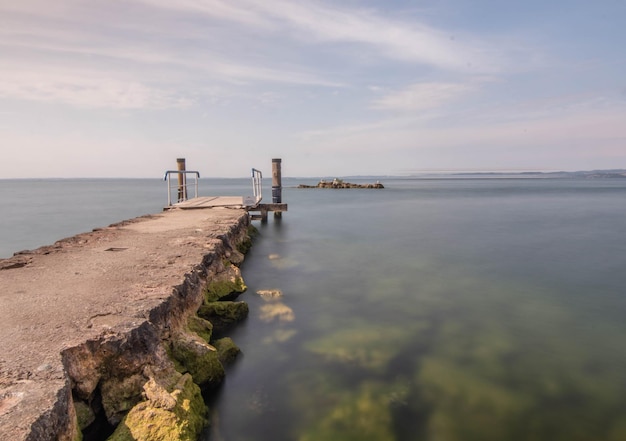 Foto vista panoramica del mare contro il cielo