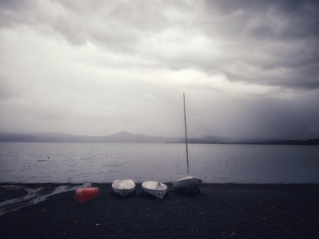 Photo scenic view of sea against sky