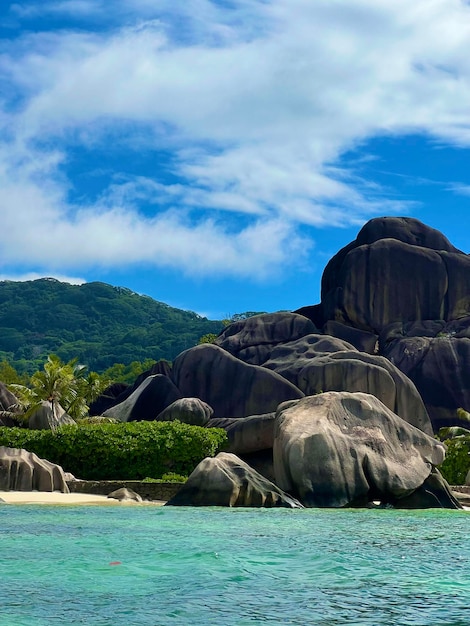 Photo scenic view of sea against sky