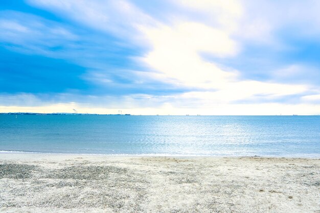 Photo scenic view of sea against sky