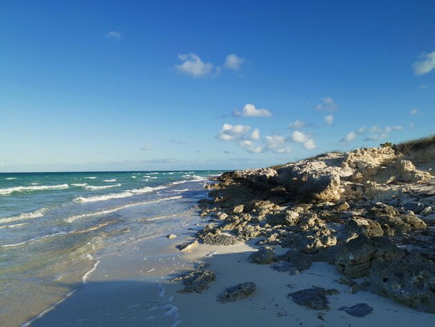 Foto vista panoramica del mare sul cielo