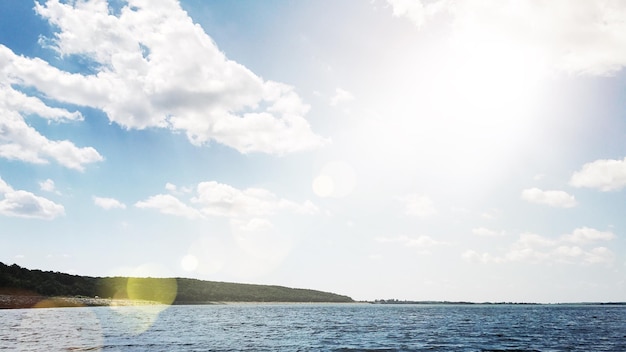 Photo scenic view of sea against sky