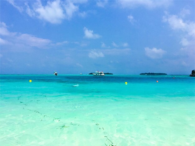 Photo scenic view of sea against sky